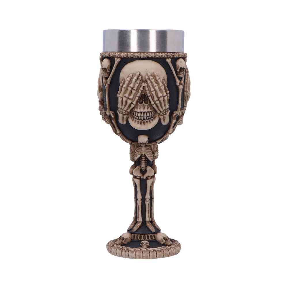 Nemesis Now - Three Wise Skeleton 20cm Kelch - Mehrfarben